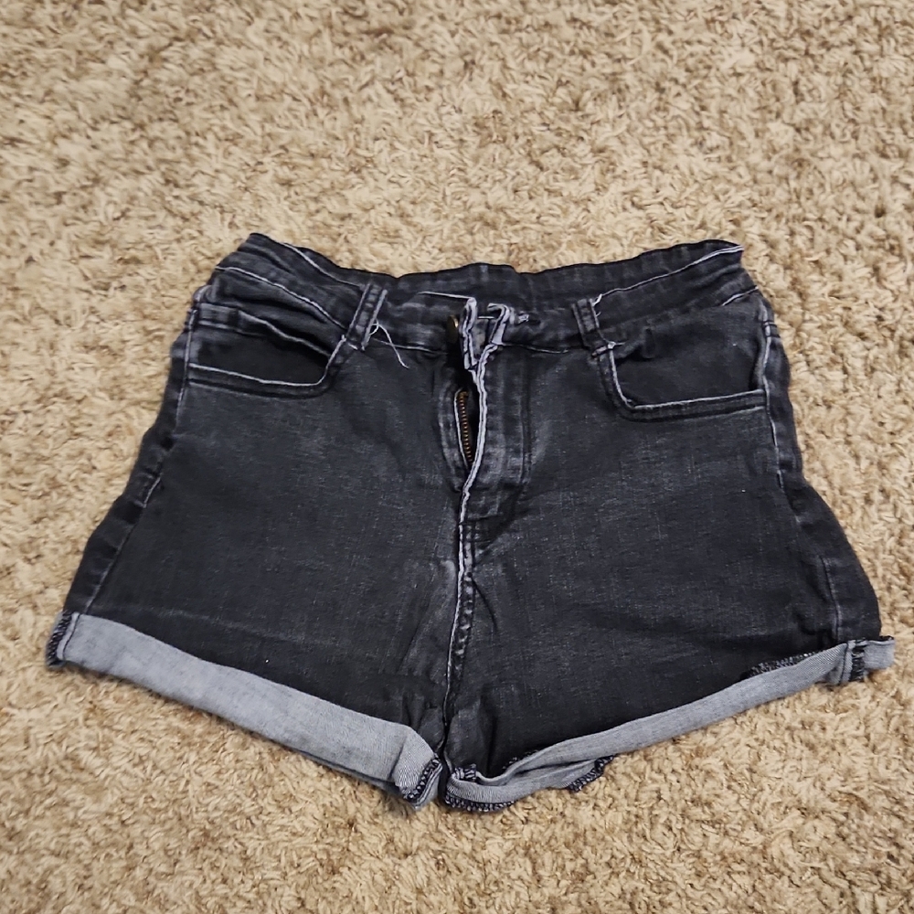 Stylish Black Denim Women's Shorts